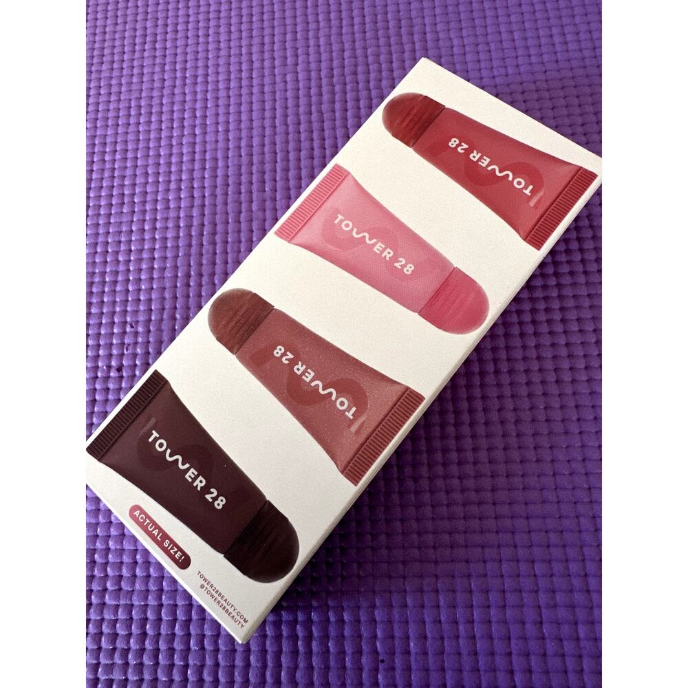 Tower 28 Lil Softies 2.0 Tinted Lip Treatment Set 4 x .17 oz New Limited Edition